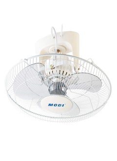 MODI Orbit Fan,16-inch Ceiling Fan, White Cooling Fan with 3 Speed Choices,360 Degree Oscillating Fan for Home and Office.  - Image 1
