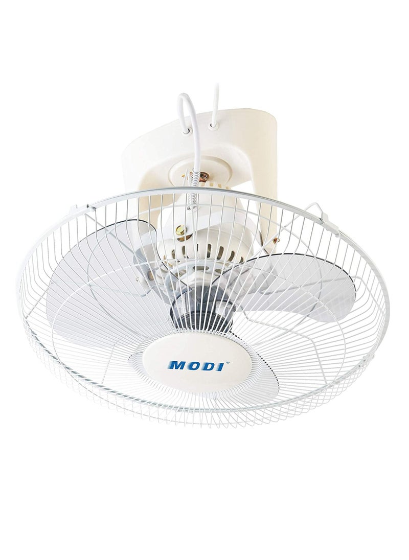 MODI Orbit Fan,16-inch Ceiling Fan, White Cooling Fan with 3 Speed Choices,360 Degree Oscillating Fan for Home and Office.  - Image 1