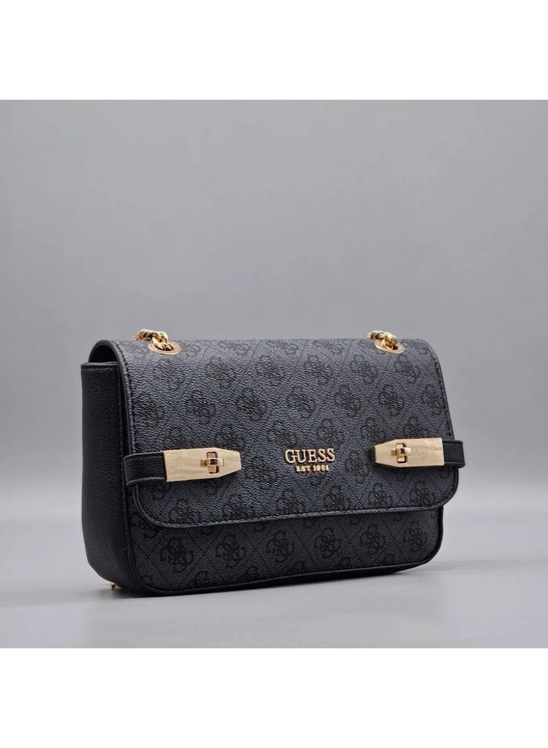 Guess Monogram Convertible Bag for Women - navy blue - Image 1