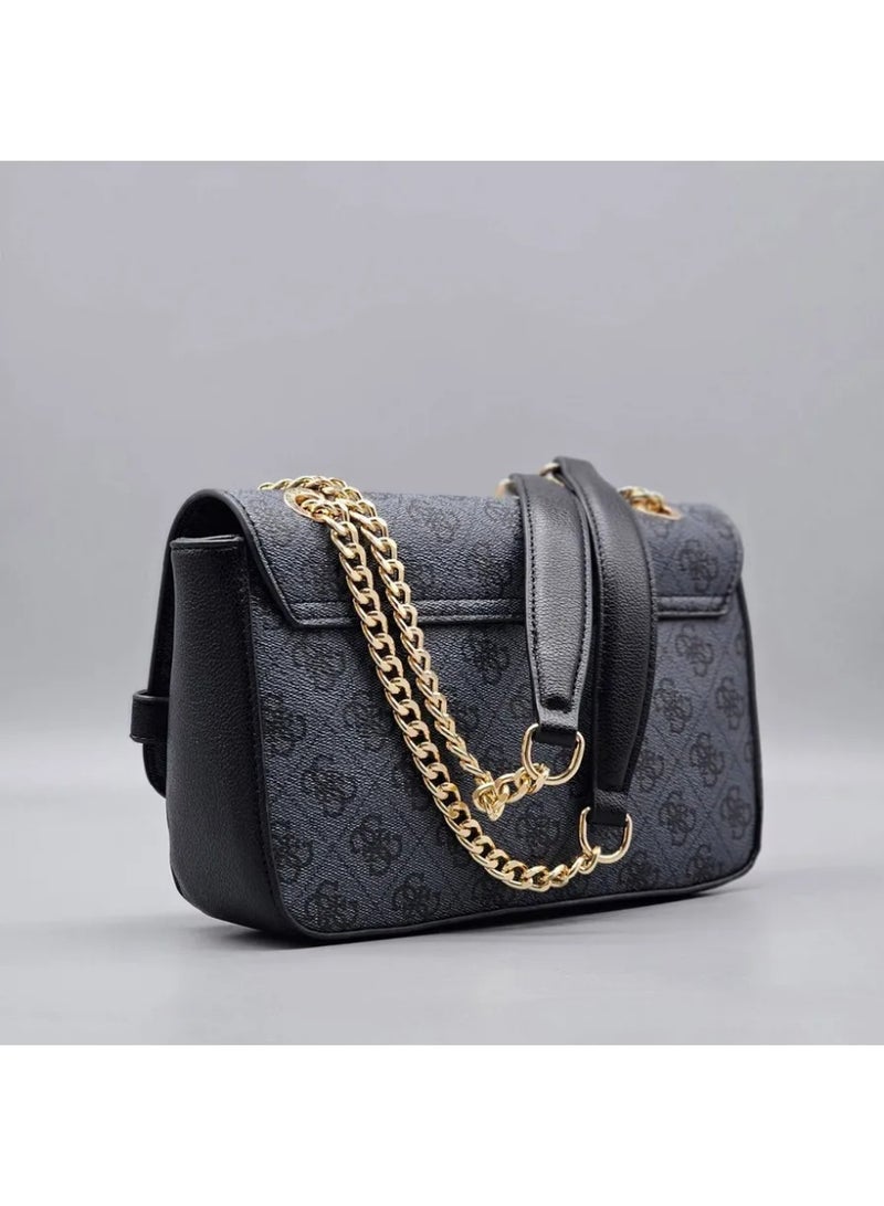 Guess Monogram Convertible Bag for Women - navy blue - Image 2