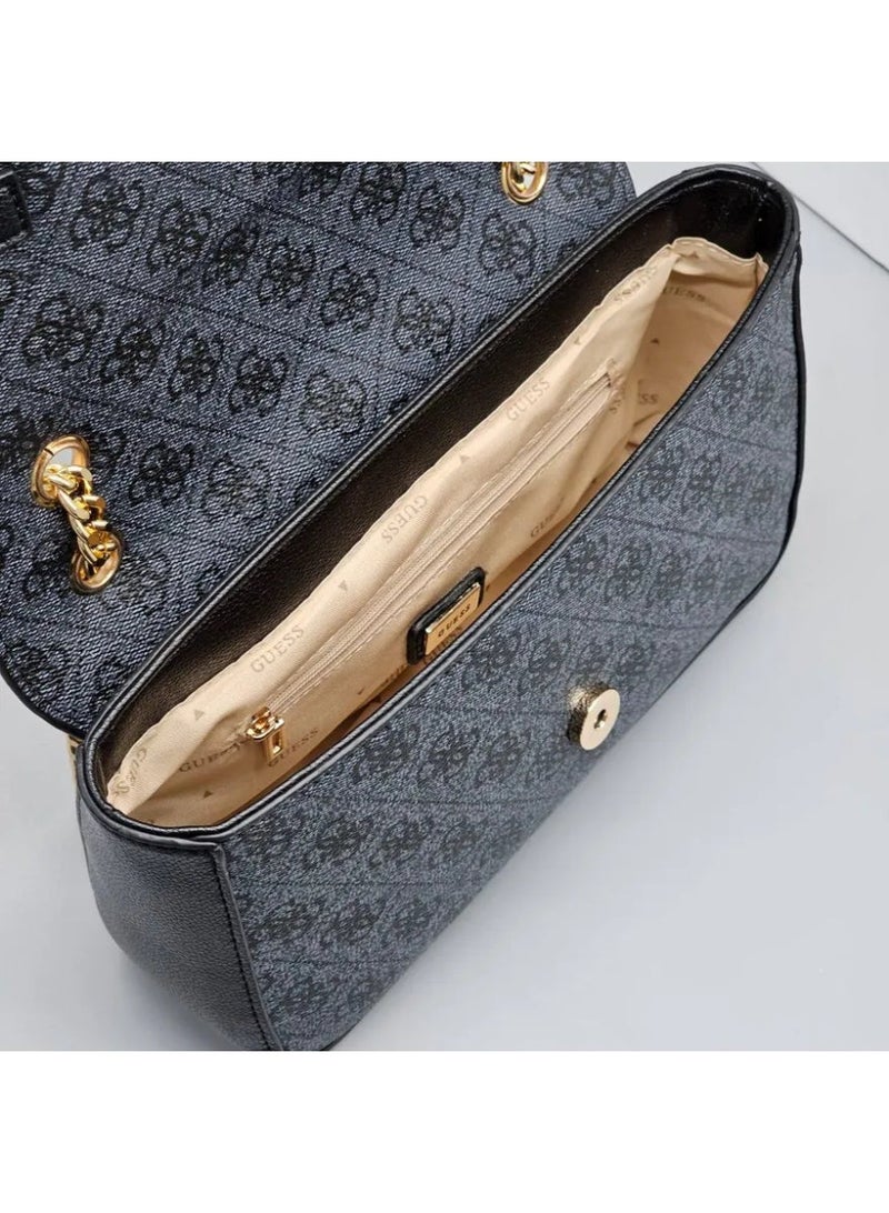 Guess Monogram Convertible Bag for Women - navy blue - Image 4