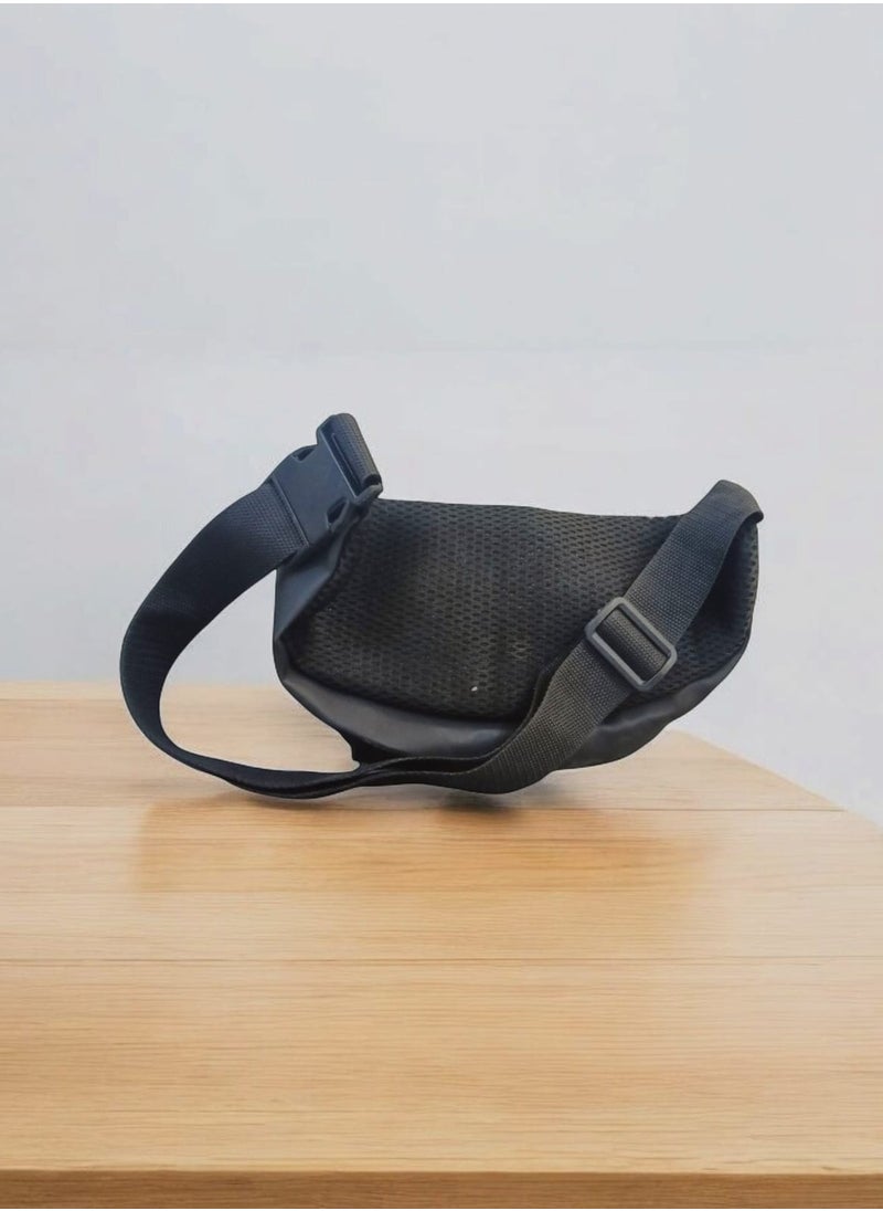 Jeep BULUO Man Pouch Men Waist Chest Crossbody Bag Leather  -Black  - Image 3