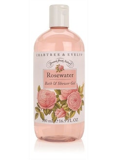 Crabtree & Evelyn Bath and Shower Gel, Rosewater, 16.9 Fl Oz  - Image 1