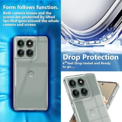 Casotec Crystal Clear Case for Motorola G86 5G / G86 Power 5G | Raised Bumps for Camera & Screen Protection | Clear Soft Silicone Back Cover for Motorola Moto G86 5G / G86 Power 5G (TPU | Transparent) - Image 5