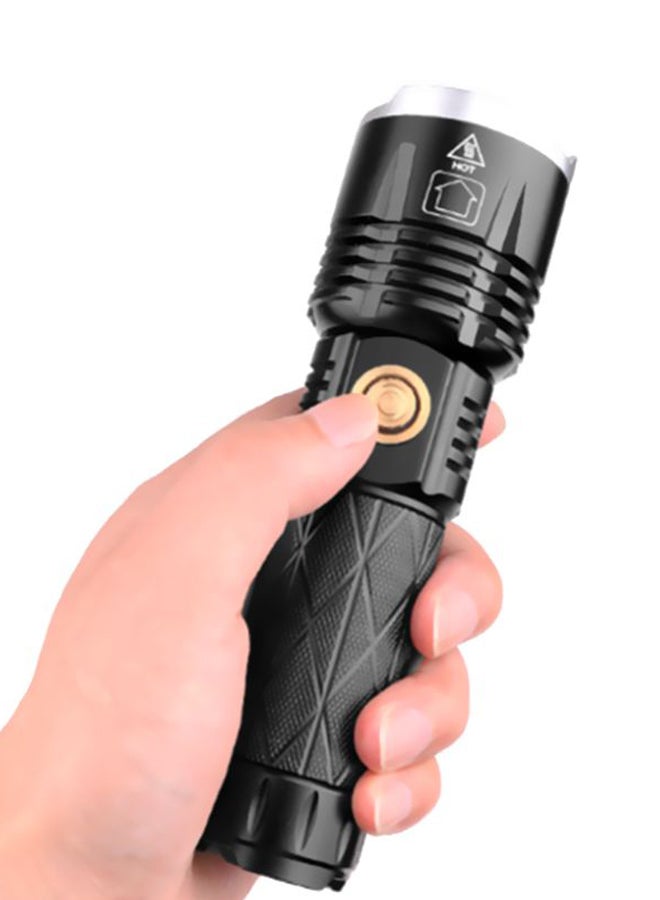 NIBEMINENT LED Multi-Functional Flashlight Black 16x4.8x3.8cm - Image 2