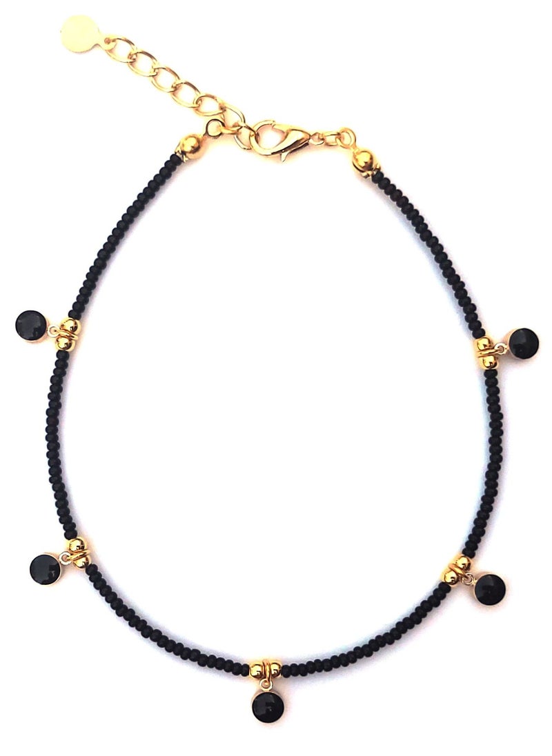 Alwan - Long Size Anklet with Circular Decorations for Women - Image 1