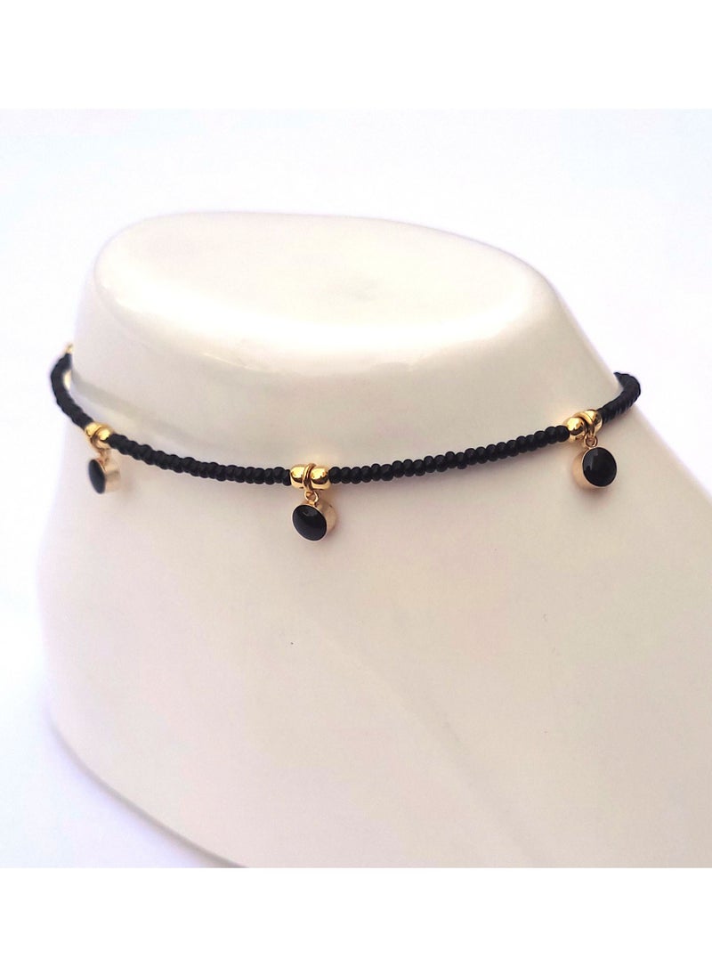 Alwan - Long Size Anklet with Circular Decorations for Women - Image 1