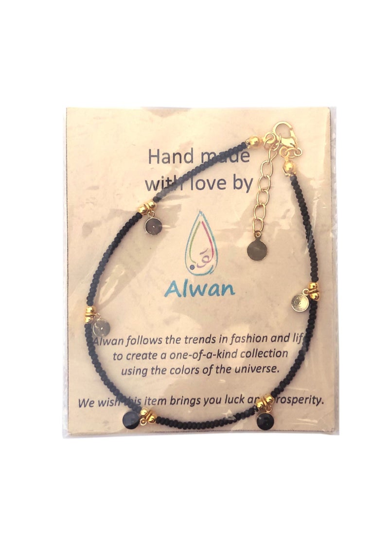 Alwan - Long Size Anklet with Circular Decorations for Women - Image 1