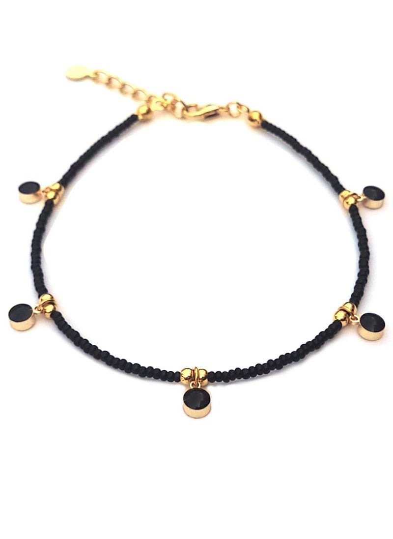 Alwan - Long Size Anklet with Circular Decorations for Women - Image 1