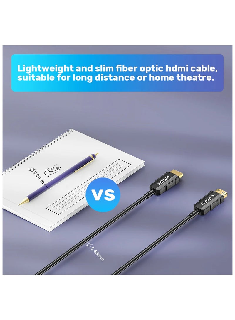 UNITEK كابل ألياف بصرية HDMI من يونيتيك 4K 60Hz - Image 5