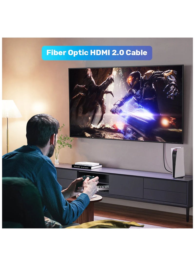 UNITEK كابل ألياف بصرية HDMI من يونيتيك 4K 60Hz - Image 2