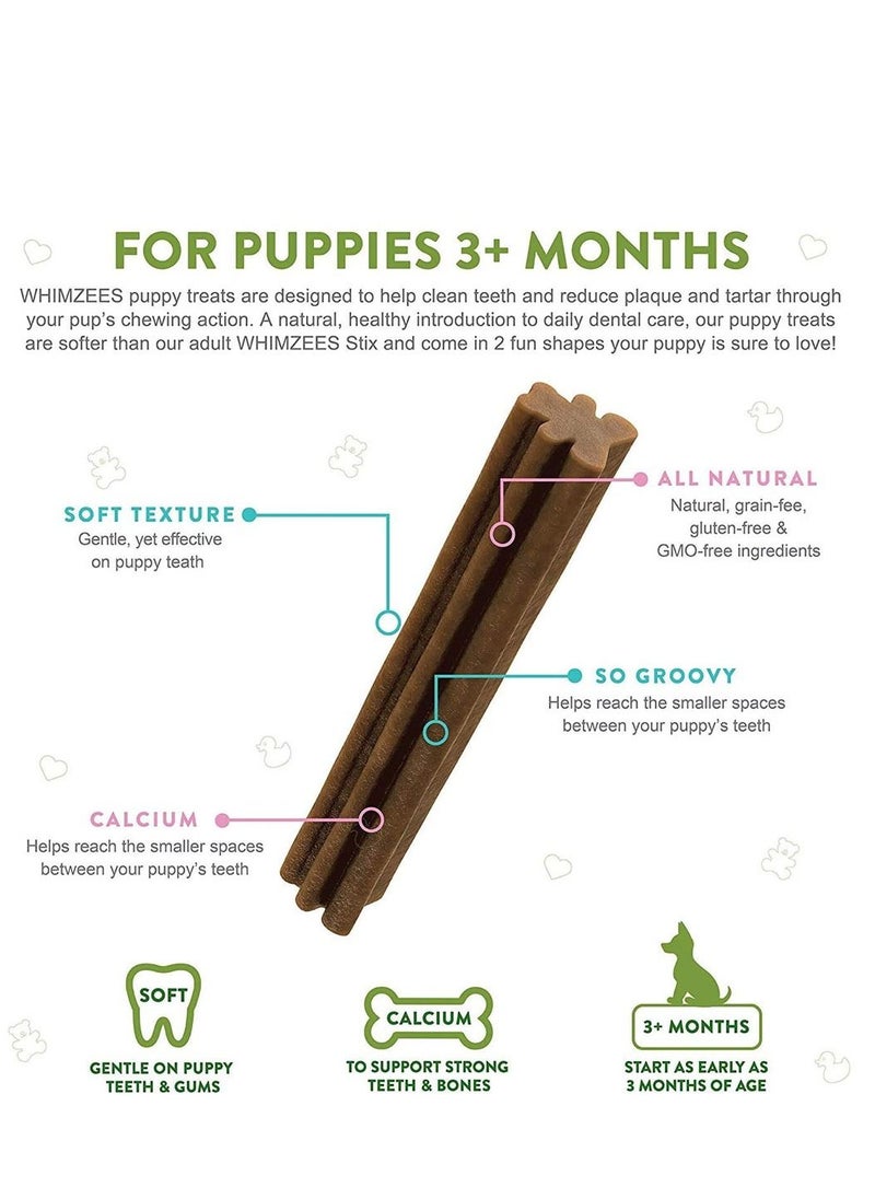 WHIMZEES - Dental Health XS/S 14Pc Stix Puppy Treats 105g - Image 1