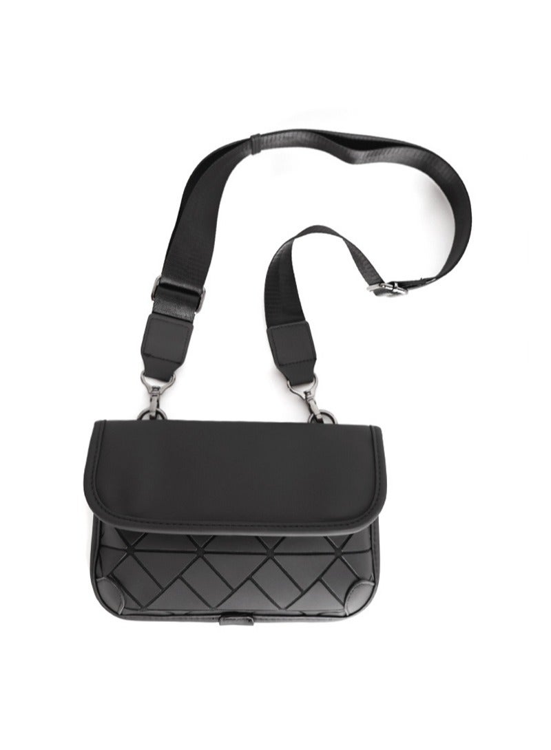 Versatile diamond-shaped men's small shoulder bag men's bag single shoulder bag outdoor back shoulder bag - Image 2