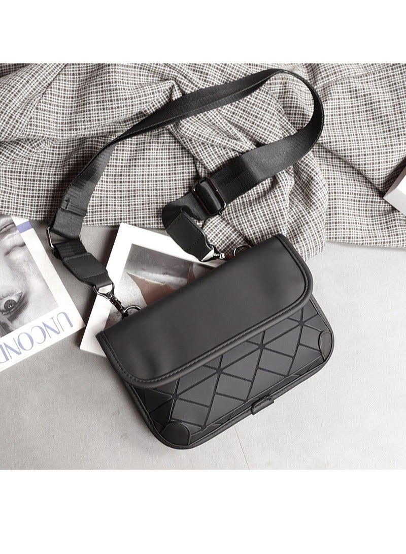 Versatile diamond-shaped men's small shoulder bag men's bag single shoulder bag outdoor back shoulder bag - Image 5
