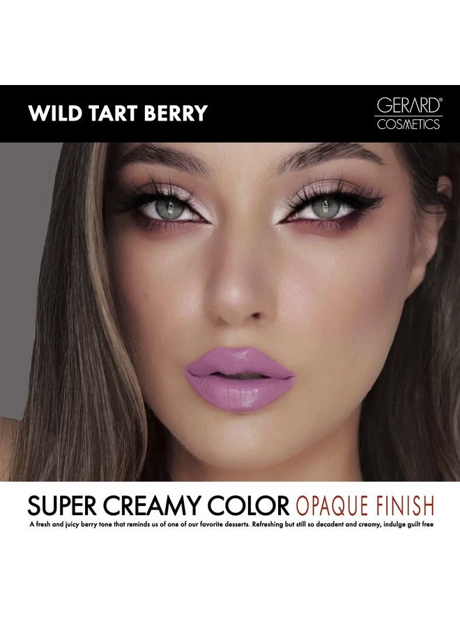 Gerard Cosmetics Supreme Lip Creme Adorn Your Lips With Rich Color And Full Coverage Lightweight And Nondrying Formula Creamy Blend Applies Perfectly Smooth Wild Berry Tart 0.64 Oz  - Image 5