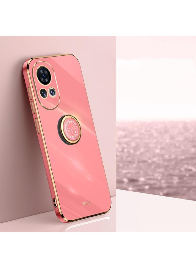 Case For Huawei nova 12 Straight Edge 6D Electroplate TPU Phone Case with Ring Holder