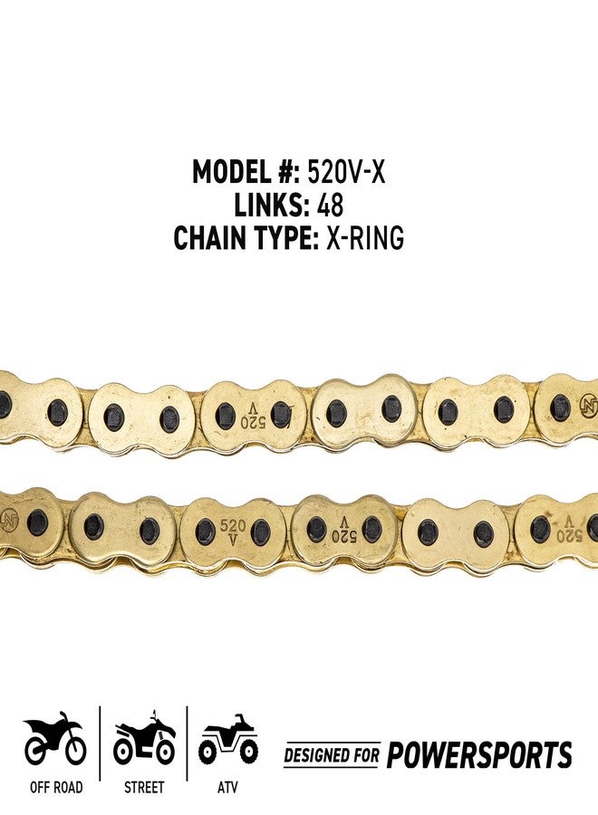 نيش سلسلة NICHE Gold 520 X-Ring مكونة من 48 حلقة مع وصلة رئيسية - Image 2