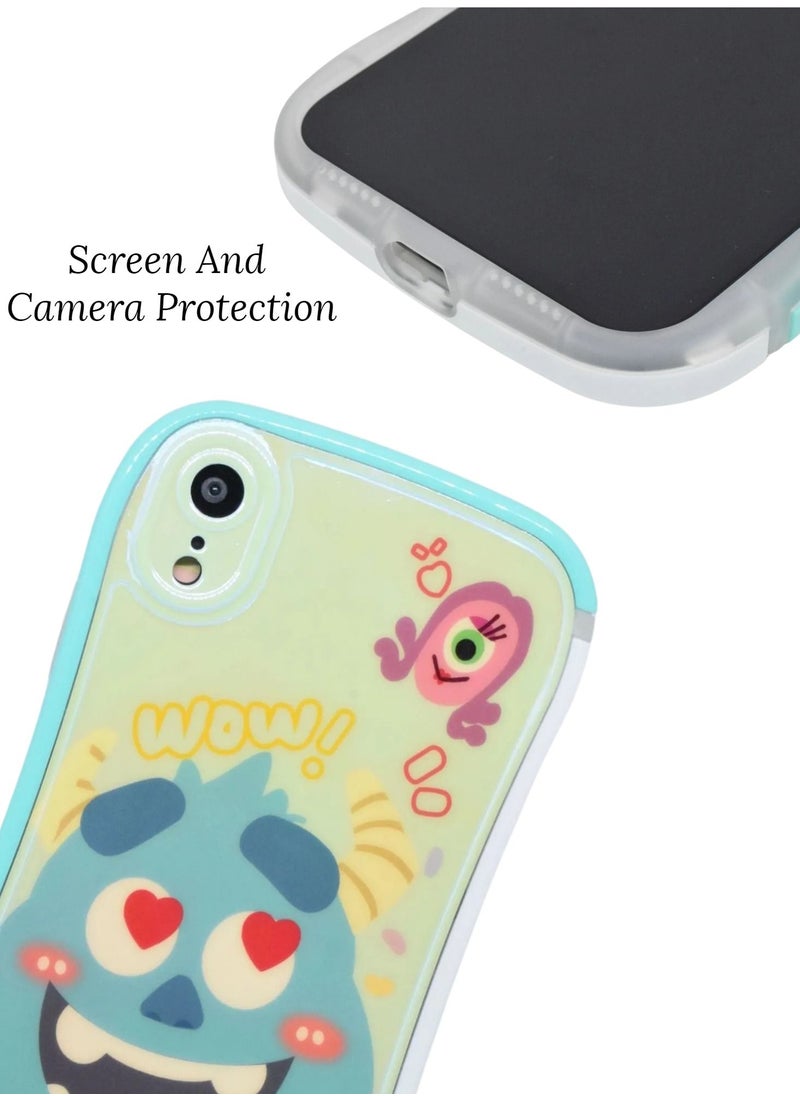 Houmt - iPhone XR Case Cover with Cute Cartoon Design Tough Phone Case Shockproof Protective TPU Compatible with Apple iPhone XR Cover - Image 1