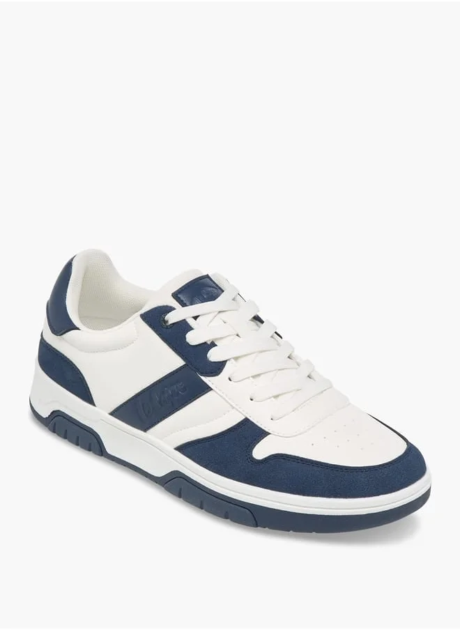 لي كوبر Men's Colourblock Sneakers With Lace-Up Closure