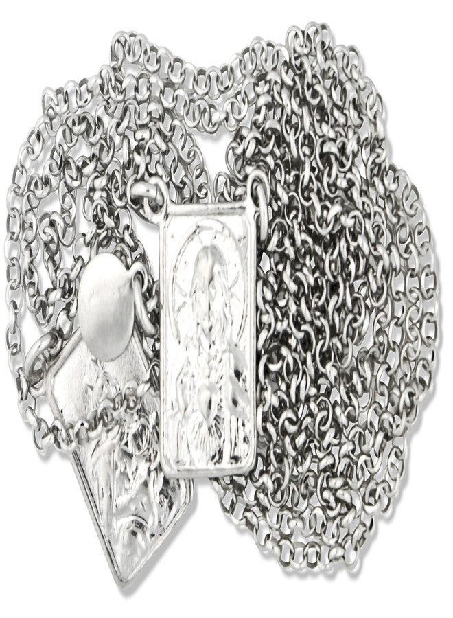 Venerare Sterling Silver First Communion Scapular by Vatican Imports - Image 2