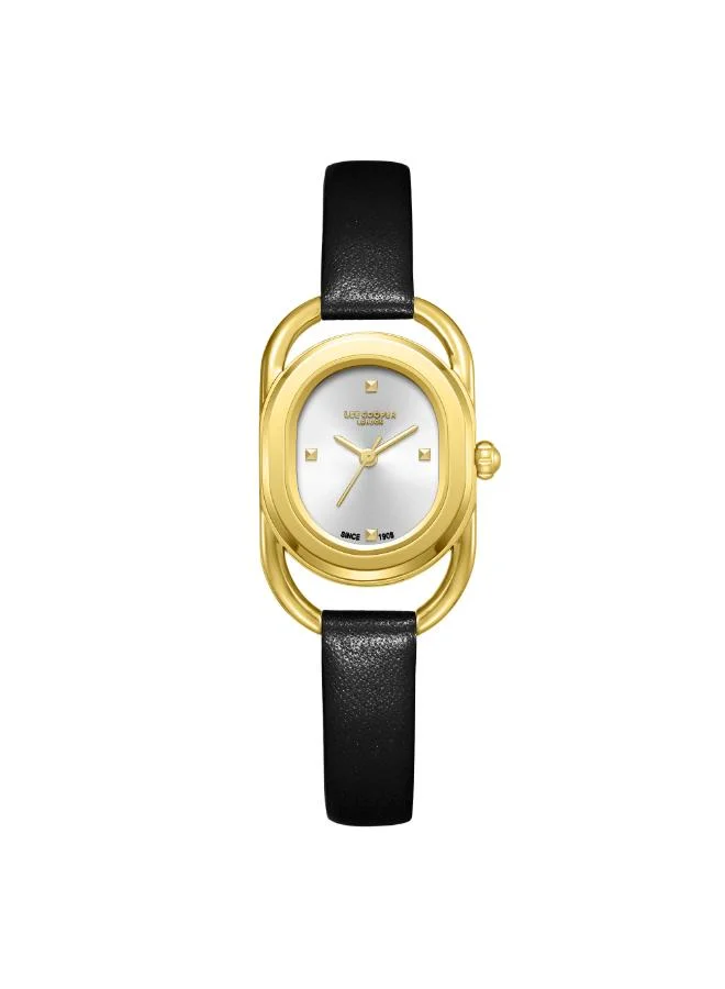 لي كوبر Women's Leather Analog Watch LC08055.131 - 24X39 mm