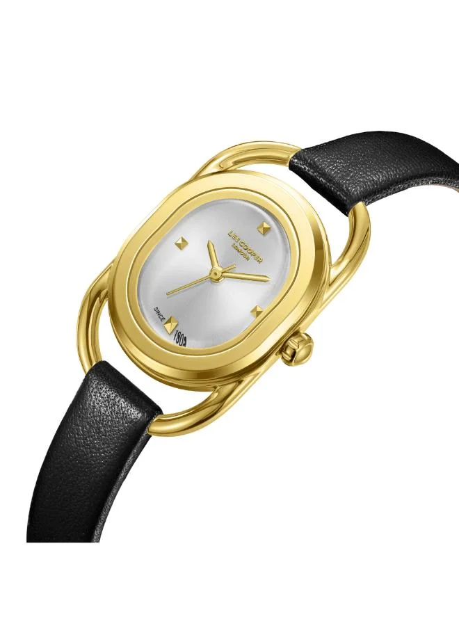 لي كوبر Women's Leather Analog Watch LC08055.131 - 24X39 mm