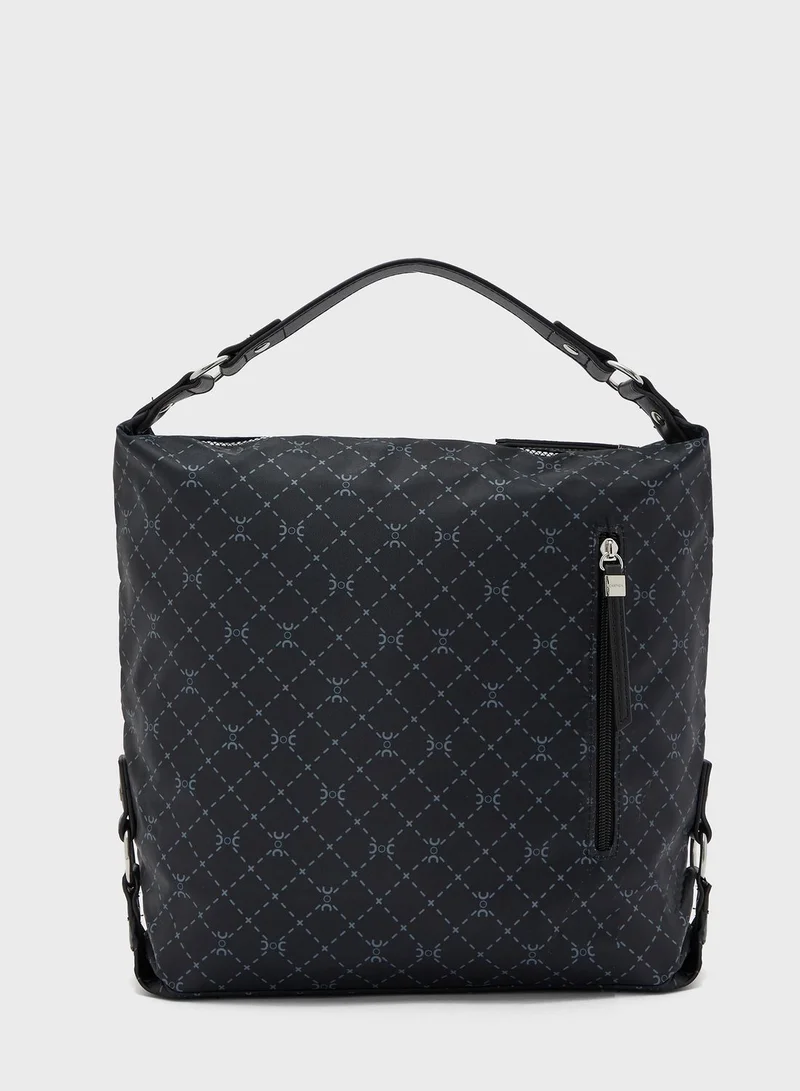 CARPISA Front Zip Round Backpack