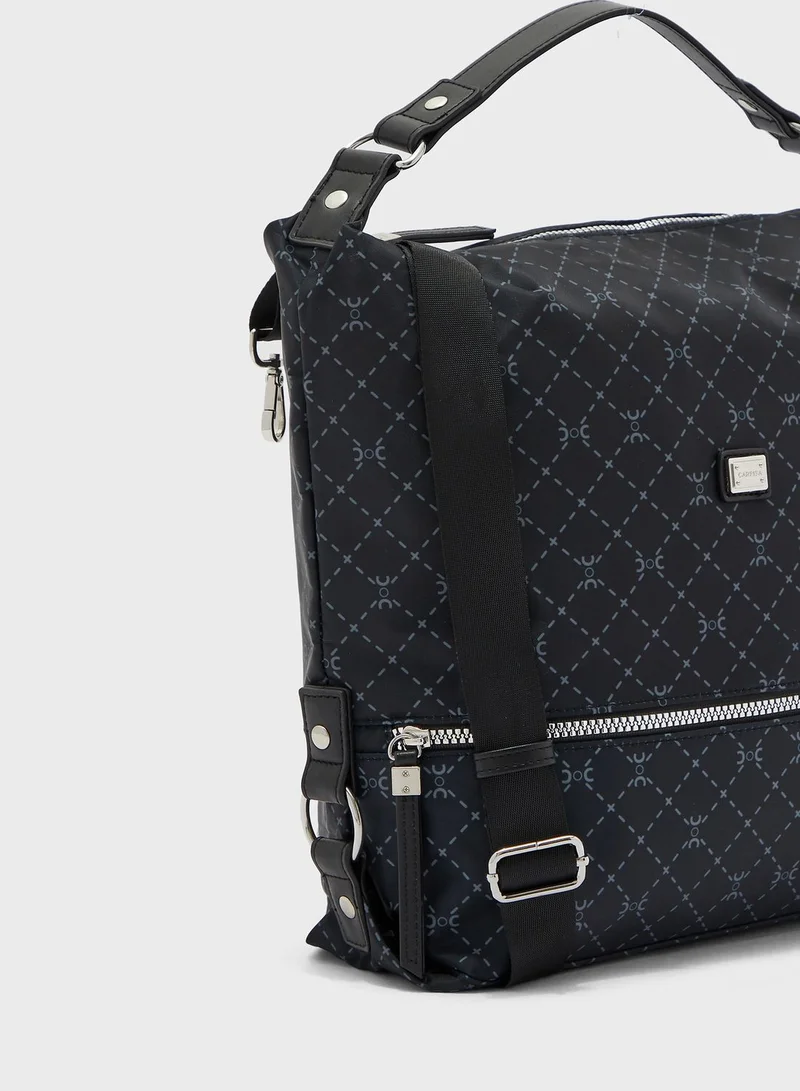 CARPISA Front Zip Round Backpack