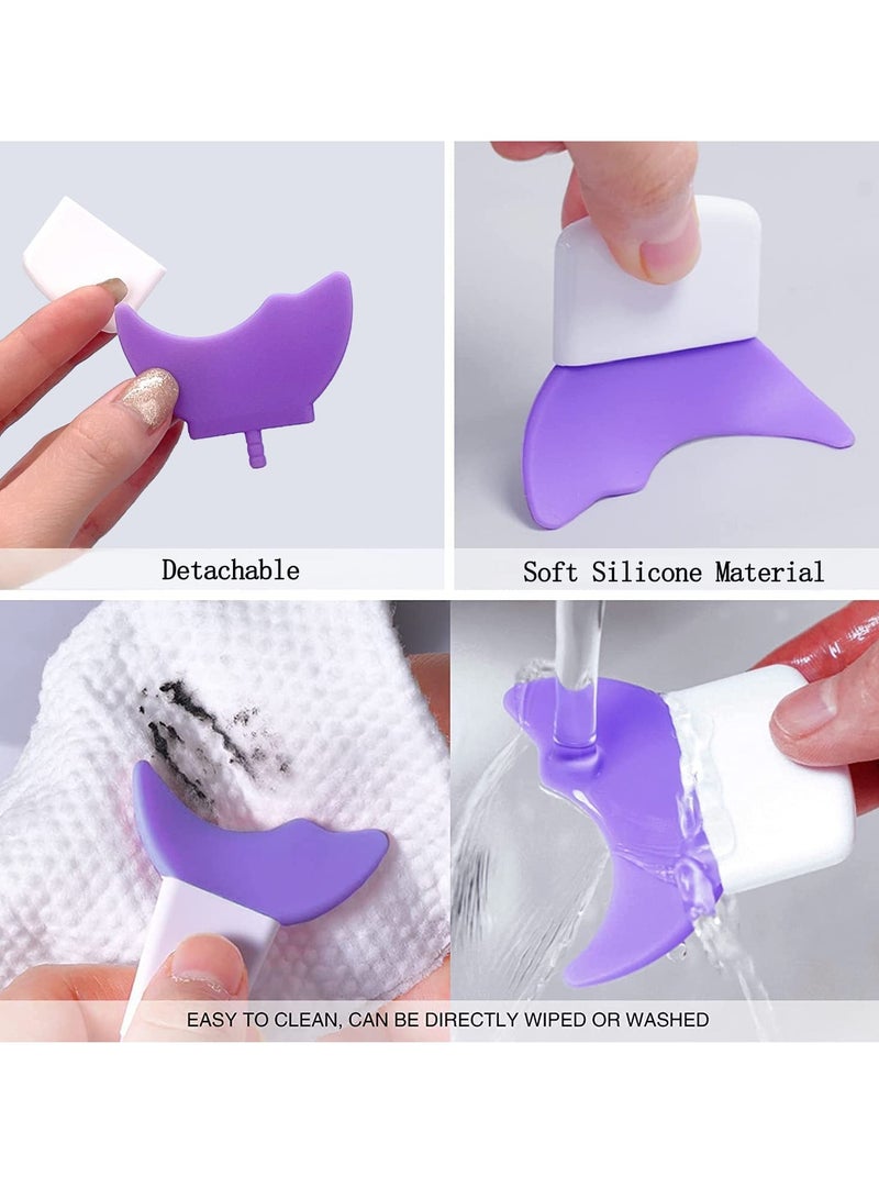 KASTWAVE Eye Makeup Tool Eyelash Eyeshadow Silicone Auxiliary Protection Tool Reusable Prevent Soiling Makeup Tool Suitable for Professional Makeup Artists Beginners 3 Pcs - Image 5