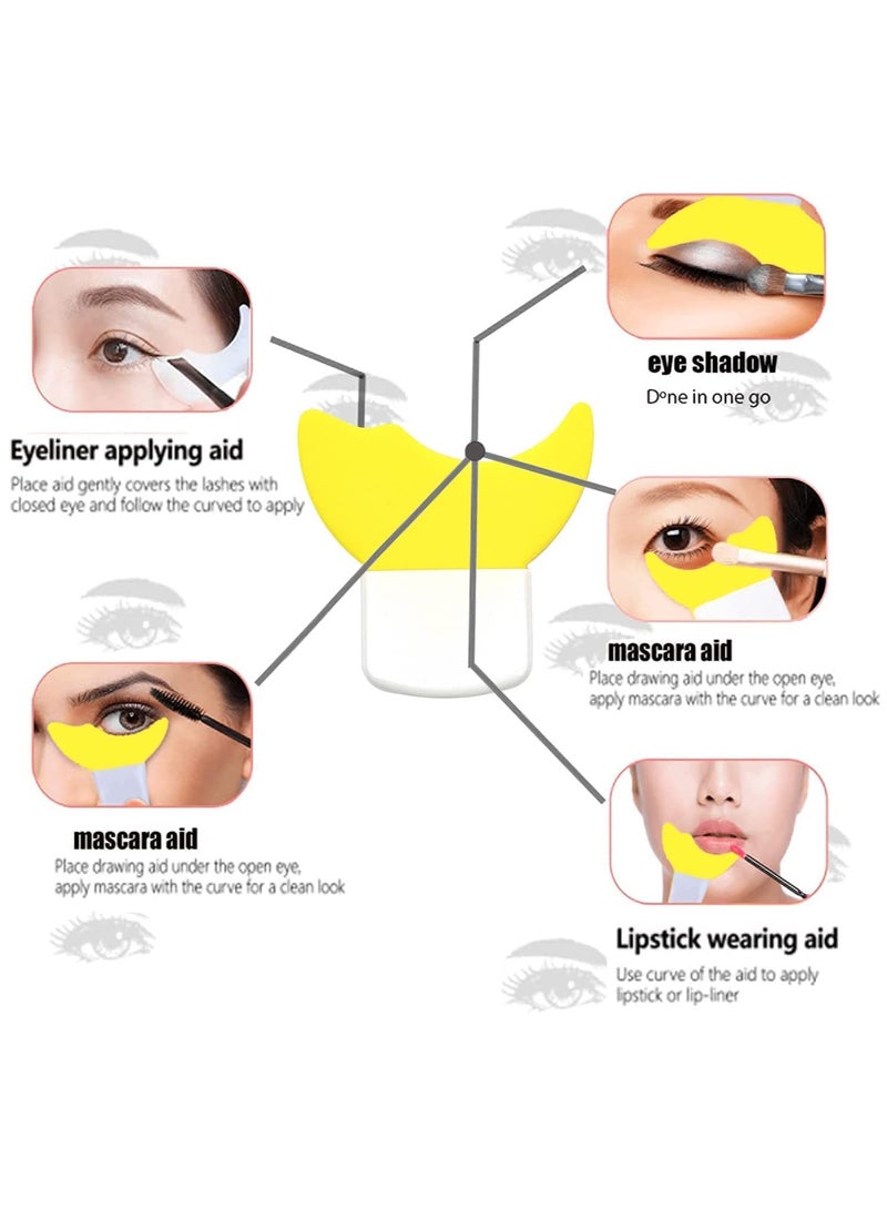 KASTWAVE Eye Makeup Tool Eyelash Eyeshadow Silicone Auxiliary Protection Tool Reusable Prevent Soiling Makeup Tool Suitable for Professional Makeup Artists Beginners 3 Pcs - Image 2