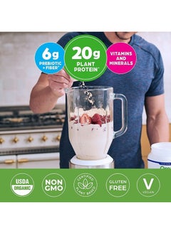 Orgain Organic Meal, Vegan Meal Replacement Protein Powder, Vanilla Bean - 20g Plant Based Protein, 6g Prebiotic Fiber, Fruits, Vegetables & Greens, Gluten Free, Shakes & Smoothies, 2.01lb  - Image 3