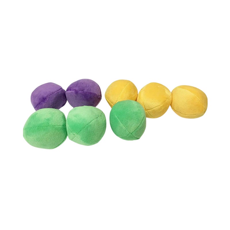 Midlee Squeaky and Crinkley 2 12 Plush Dog Balls Set of 8 Small Refill Hide a Ball - Image 2