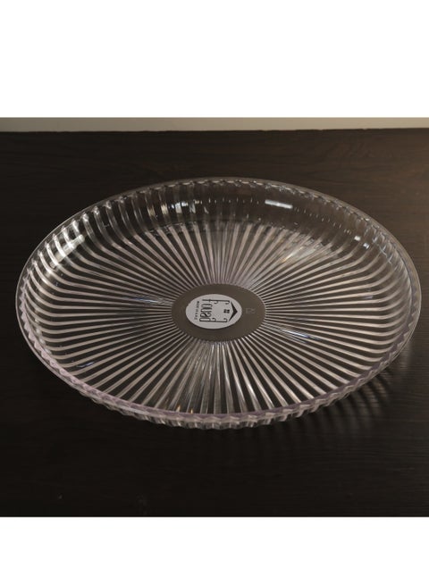 صنيه دائرية مضلعة اكريلك ضد الكسر 7539654378850