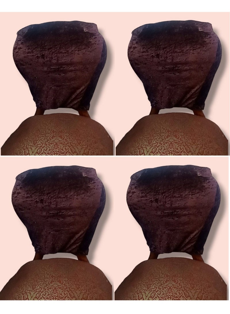 أغطية حماية ظهر كرسي السفرة او المكتب -4 قطع