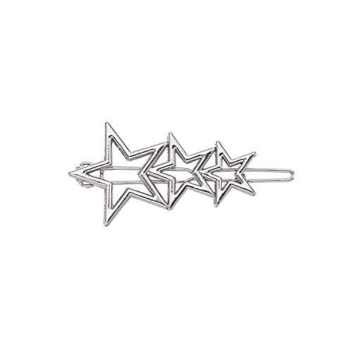 FOK Pack Of 5 Medium Metal Hollow Non Slip Hair Clutcher for Women Girls (Gold, Silver, Rose Gold, Black,) (Style 2) - Image 3