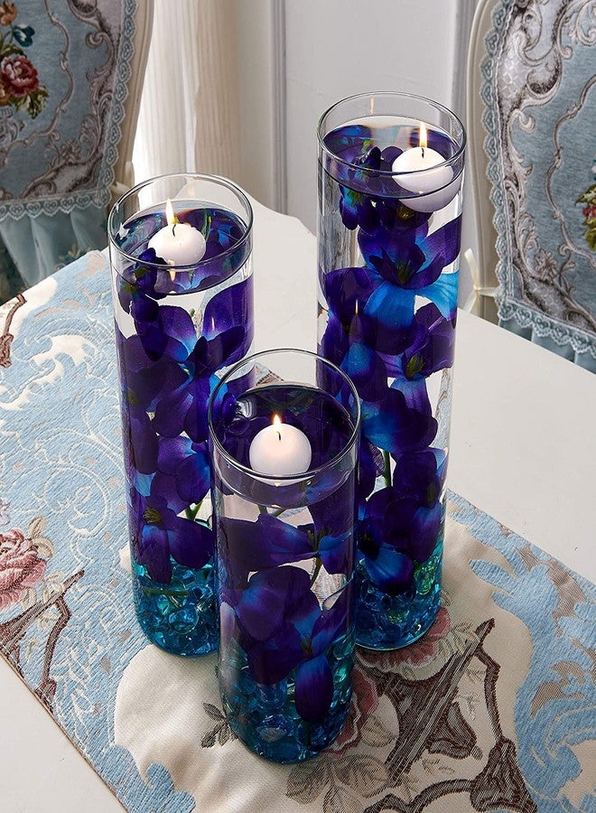 The Decor Affair Galaxy Orchid Stems | Artificial Purple Blue Turquoise Orchid Stems (Pack of 10) - Image 4