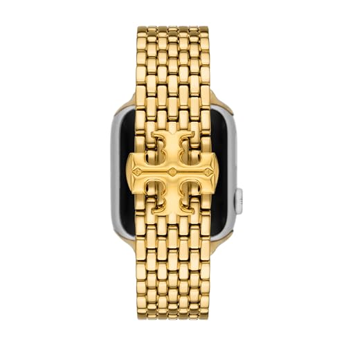 Tory Burch Women's Eleanor Gold-Tone Stainless Steel Band for Apple Watch® (Model: TBS0103E) - Image 4