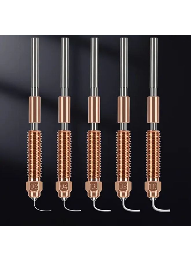 0 8mm Nozzle Kit Quick Release Double Metal Extruder Smooth Inner Wall - Image 1