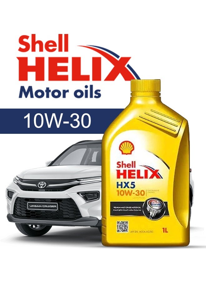 Shell Engine Oil – For TOYOTA Urban V4 2024 - 2020، 3 Liter، viscosity 10w30 Shell - With Engine Oil Filter - 2020 2021 2022 2023 2024 
