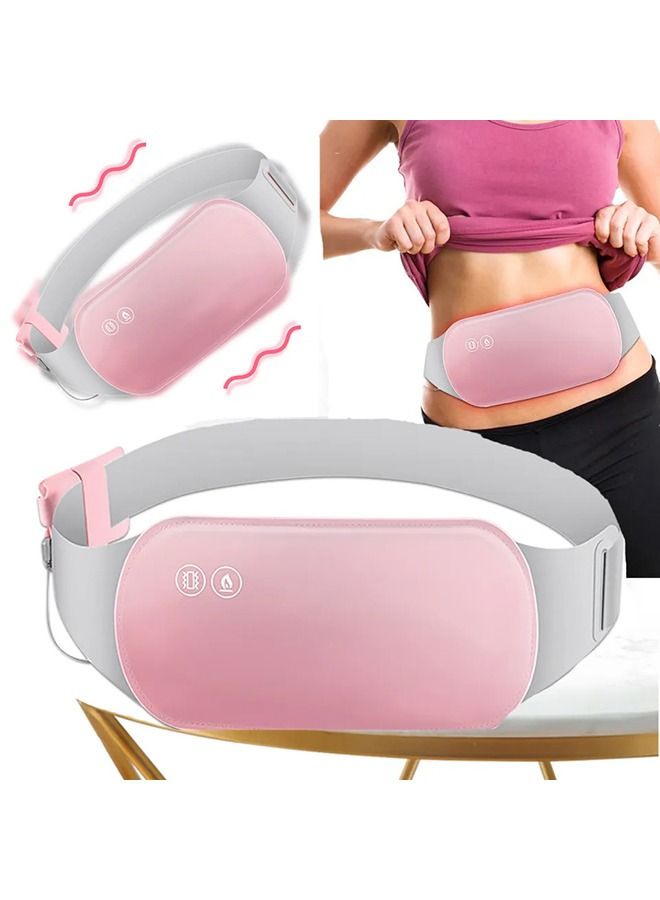 Arabest Portable  Heating Pad Belly Pain Relief Electric Waist Belt Device With 3 Temperature Modes 6 Massage Modes for Women Girls  - Image 1