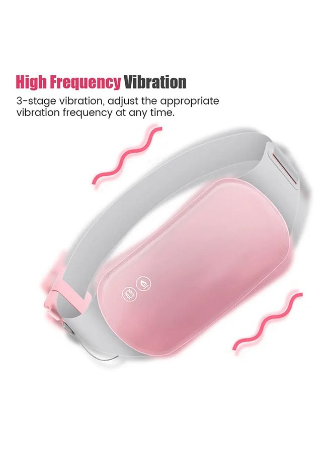 Arabest Portable  Heating Pad Belly Pain Relief Electric Waist Belt Device With 3 Temperature Modes 6 Massage Modes for Women Girls  - Image 2