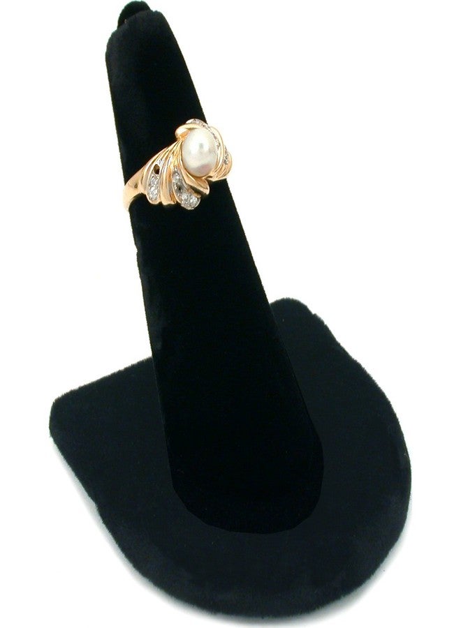 FindingKing 5 Black Velvet Ring Finger Jewelry Holder Showcase Display Stands - Image 3