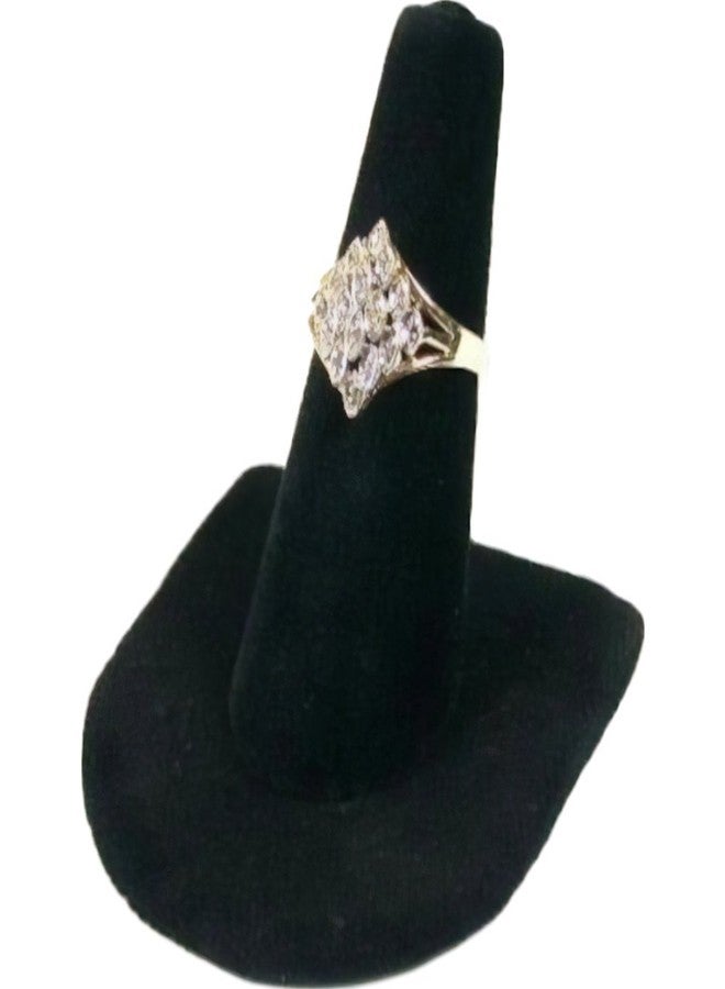 FindingKing 5 Black Velvet Ring Finger Jewelry Holder Showcase Display Stands - Image 2
