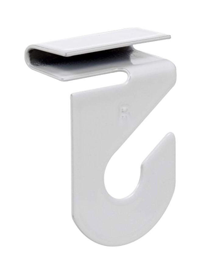 Hillman Fasteners 122323 Ceiling Track Hanger Hooks Suspends Signs and Mobiles from Drop-ceiling T-Bars (Pack of 2) White - Image 1