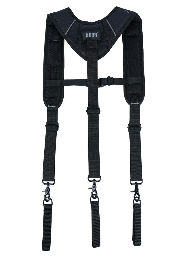 KUNN Tool Belt Suspenders,Heavy Duty 3-Points Padded Construction Work Pouch Suspender for Men with Tool Belt Loops - Image 4
