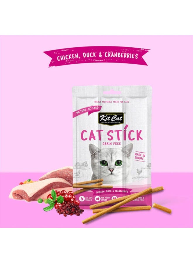 كيت كات طعام قطط خالي من الحبوب بنكهة الدجاج والبط والتوت البري 15 جرام × 2 قطعة - Image 3