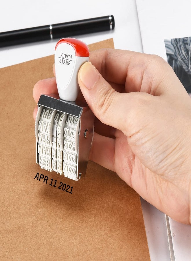 KTWT 1.5" Rubber Stamp Line Dater, Date Stamp, Office Stamp, Rotating Stamp 3/16" (5mm) - Image 4