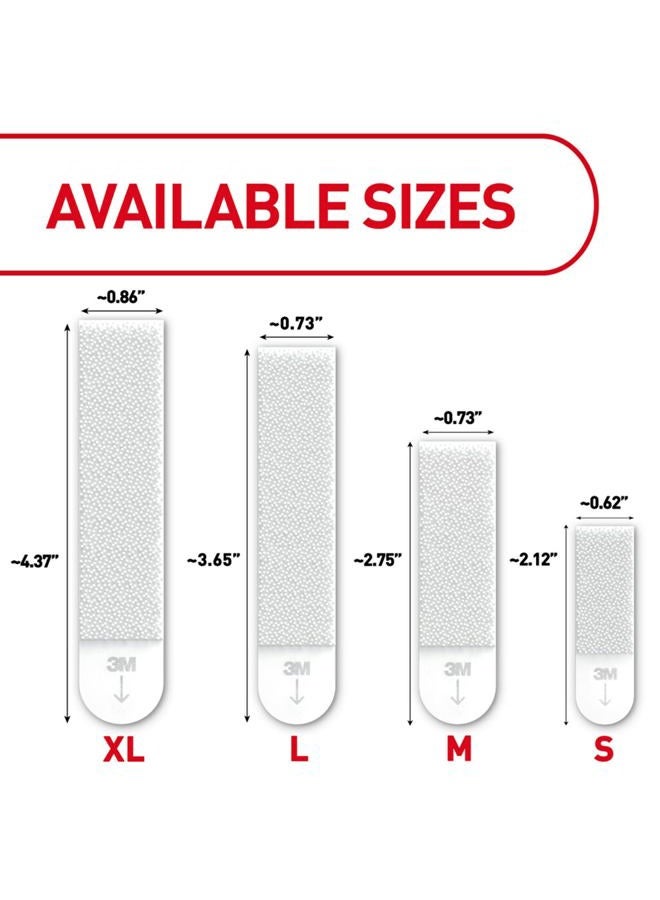Command Medium and Large Picture Hanging Strips, Damage Free Hanging Picture Hangers, No Tools Wall Hanging Strips for Living Spaces, Black, 8 Medium Pairs and 8 Large Pairs - Image 2