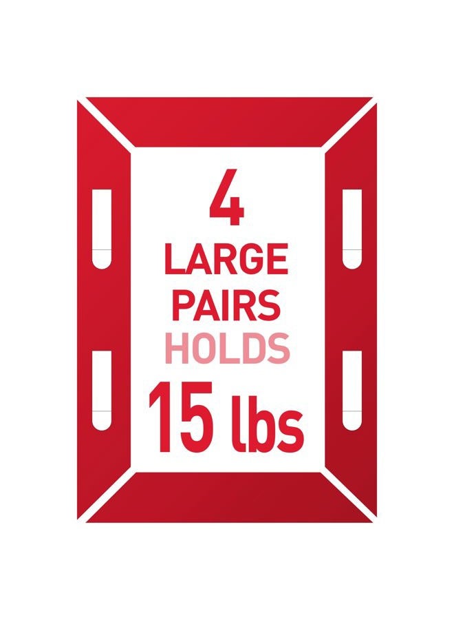 Command Medium and Large Picture Hanging Strips, Damage Free Hanging Picture Hangers, No Tools Wall Hanging Strips for Living Spaces, Black, 8 Medium Pairs and 8 Large Pairs - Image 4