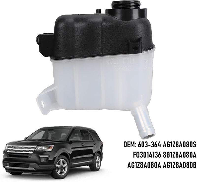 Engine Coolant Reservoir, Replacement 2011-2019 Taurus 2013-2019, Cap Compatible Reservoir with Durable Build, Ideal for AG1Z8A080S 8G1Z8A080A AG1Z8A080A - Image 5